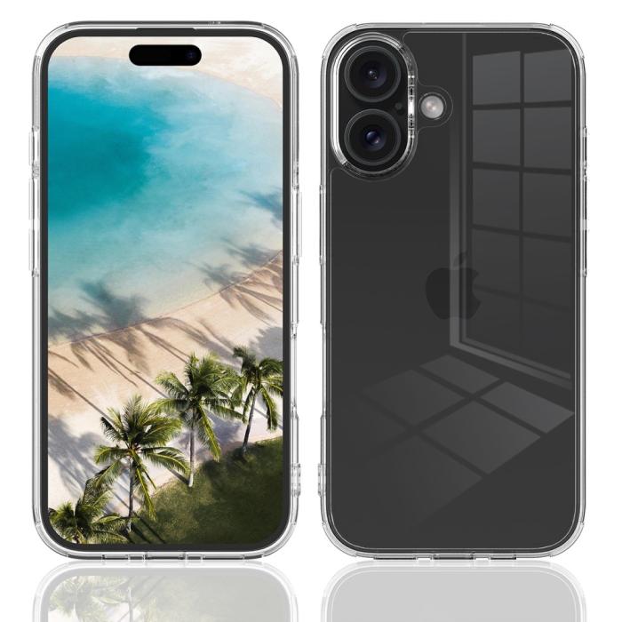 Bild 3, iPhone 16 Plus Skal Akryl/TPU Transparent