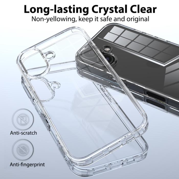 Bild 4, iPhone 16 Plus Skal Akryl/TPU Transparent