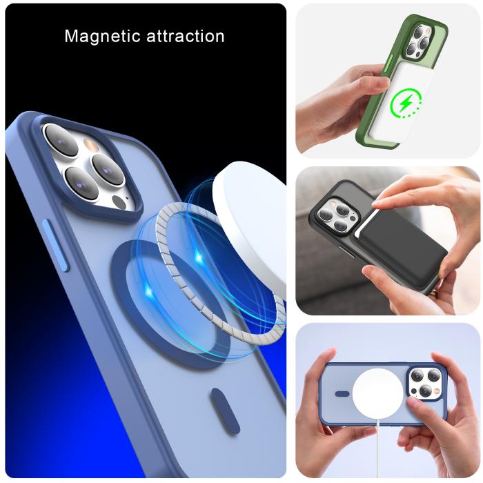 Bild 6, ColorPop iPhone 14 Pro Max Skal CH MagSafe Matt Ljus Grön