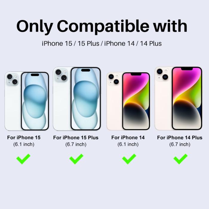Bild 2, NORTHJO iPhone 15/15 Plus/14/14 Plus Linsskydd 3-PACK Glitter
