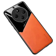 Xiaomi Redmi 14C Skal Med Inbyggd Magnetplatta L&auml;der Orange