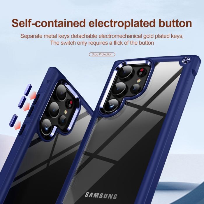 Bild 6, Galaxy S24 Ultra Skal Shockproof Hybrid Armor Blå