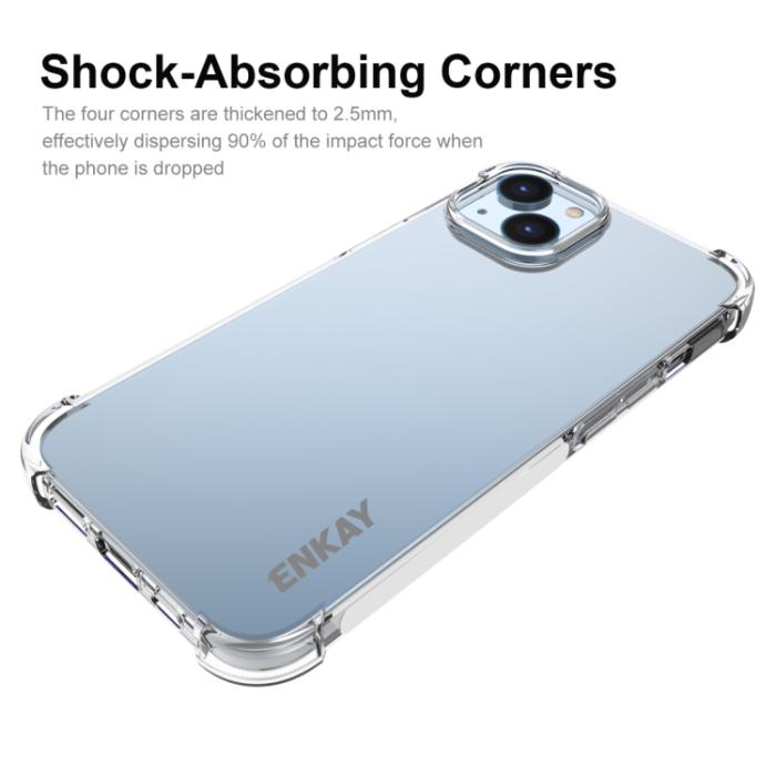 Bild 3, ENKAY iPhone 14 Skal Shockproof TPU Transparent