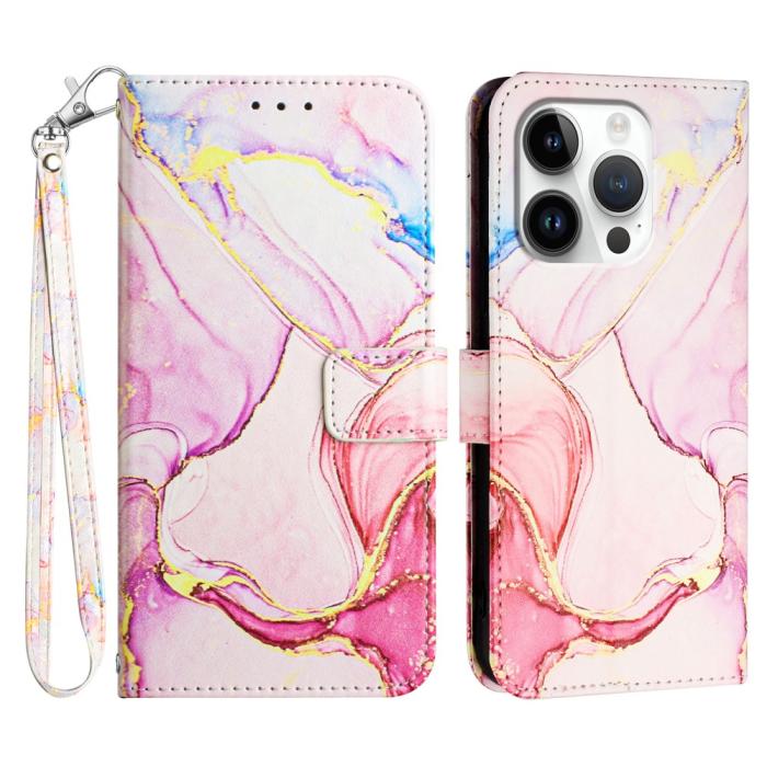 Bild 1, iPhone 16 Pro Max Fodral Marmor Roséguld