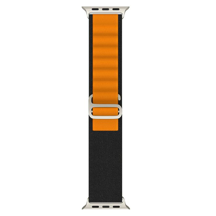 Bild 3, Apple Watch 38/40/41 mm Armband Alpine Pro Loop Svart/Orange