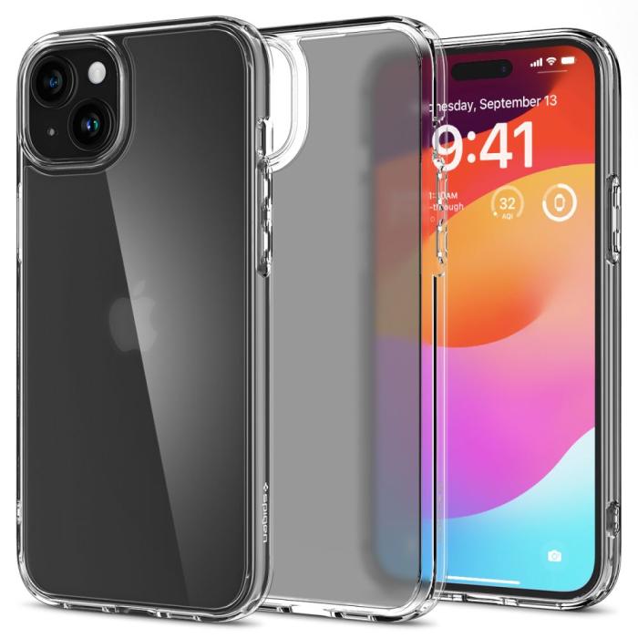 Bild 1, Spigen iPhone 15 Skal Ultra Hybrid Frostad Transparent