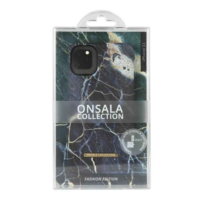 Bild 2, ONSALA iPhone 11 Mobilskal Soft Black Galaxy Marble