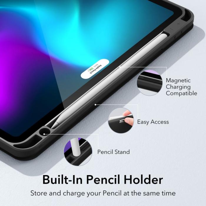 Bild 2, ESR iPad Pro 11 2021/2022 Fodral Rebound Pencil Svart