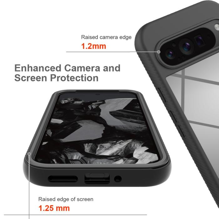 Bild 3, Google Pixel 9/9 Pro Skal Hybrid Defense Svart