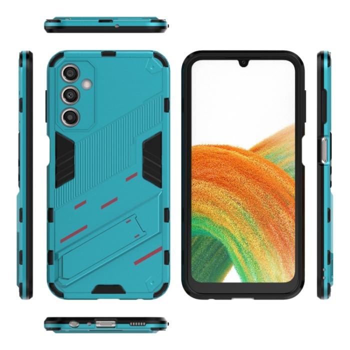 Bild 2, Samsung Galaxy A24 5G Skal Hybrid Kickstand Blå