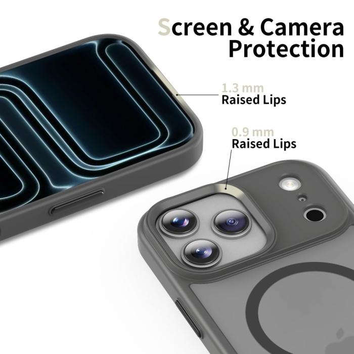 Bild 5, Tech-Protect iPhone 17 Pro Max Skal MagSafe MagMat Crayon Grey