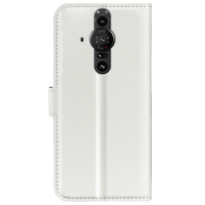 Bild 3, Sony Xperia Pro-I Fodral Litchi Textur Vit