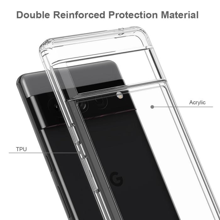 Bild 2, Google Pixel 7 Pro Skal Akryl/TPU Transparent