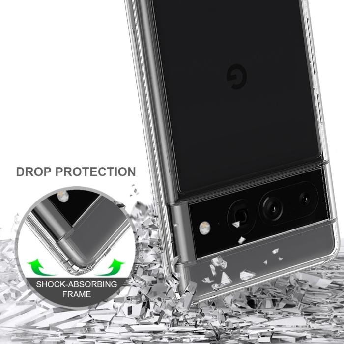 Bild 4, Google Pixel 7 Pro Skal Akryl/TPU Transparent