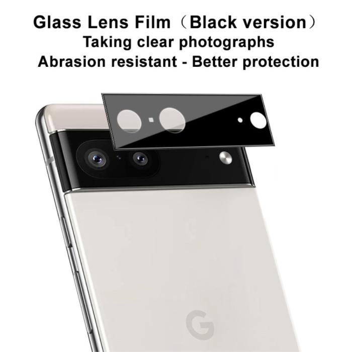 Bild 3, IMAK Google Pixel 7 Linsskydd Härdat Glas Svart