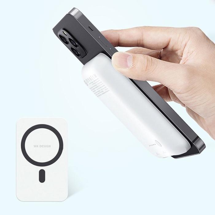 Bild 3, WK Trådlös Power Bank 20W 5000 mAh (MagSafe Kompatibel) - Svart