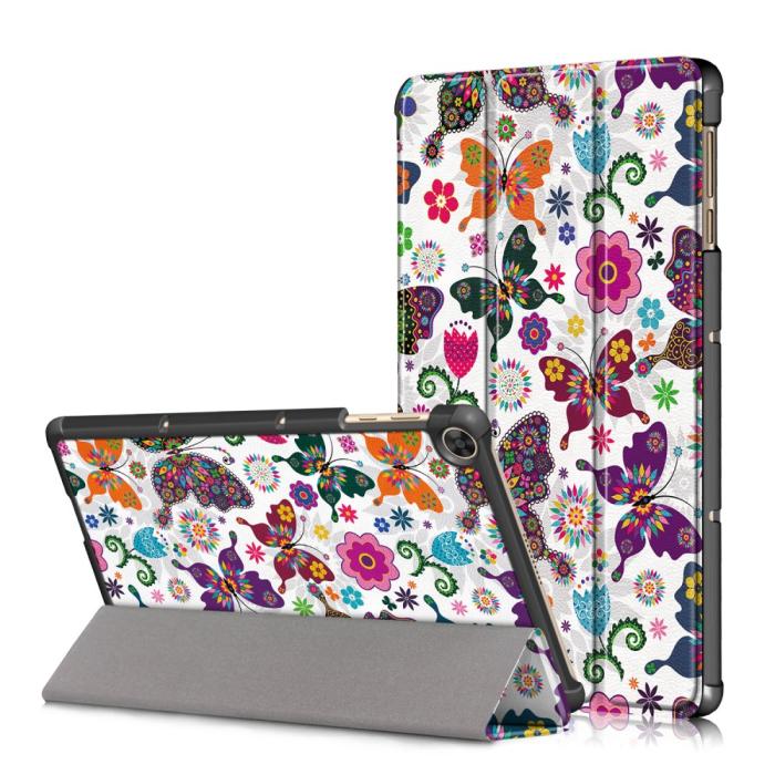 Bild 1, Huawei MatePad T 10 / T 10s - Tri-Fold Fodral - Fjärilar
