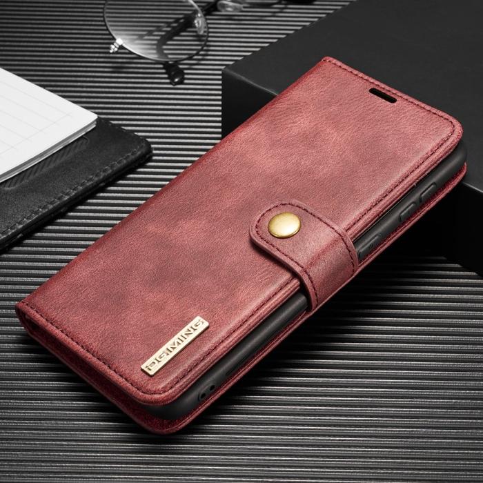 Bild 1, Samsung Galaxy S21 Plus - DG.MING 2in1 Magnet Fodral - Röd