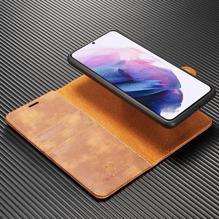 Bild 4, Samsung Galaxy S21 - DG.MING 2in1 Magnet Fodral - Brun