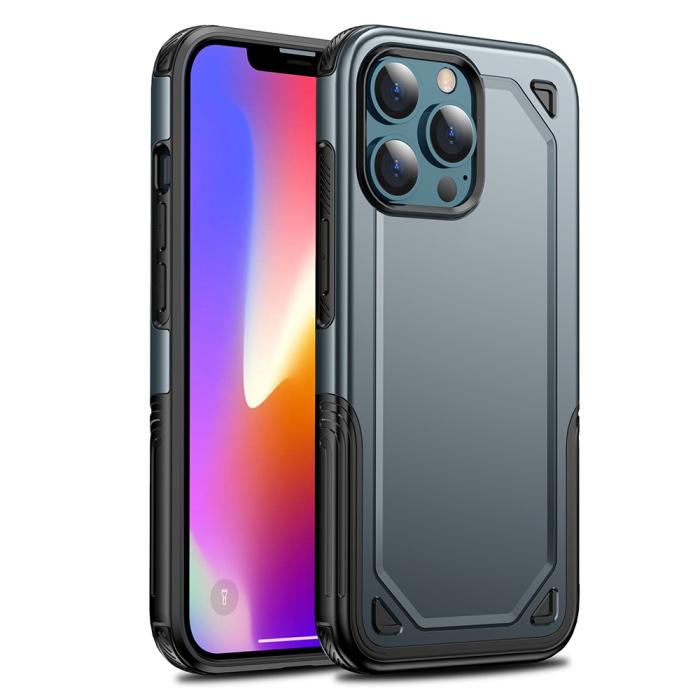 Bild 1, iPhone 13 Pro - Armor Hybrid Skal - Ljus Blå