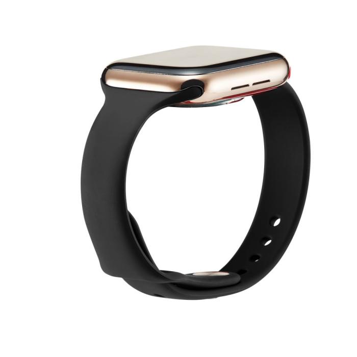 Bild 3, Silikon Armband Apple Watch 38/40/41 mm - Svart