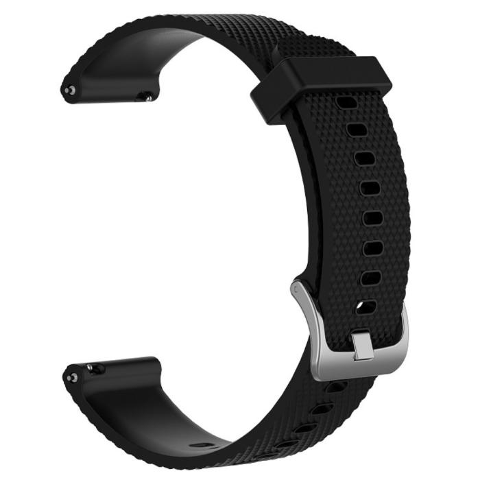 Bild 2, Diamond Silikon Armband För Smartwatch - Svart (22mm)