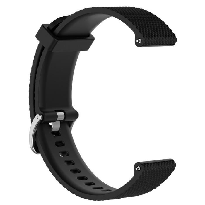 Bild 3, Diamond Silikon Armband För Smartwatch - Svart (22mm)