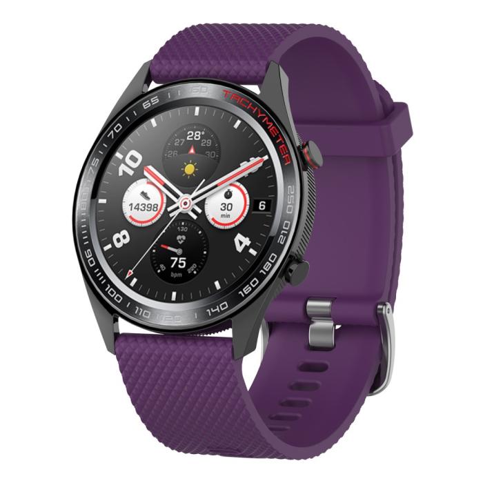 Bild 1, Diamond Silikon Armband För Smartwatch - Lila (22mm)