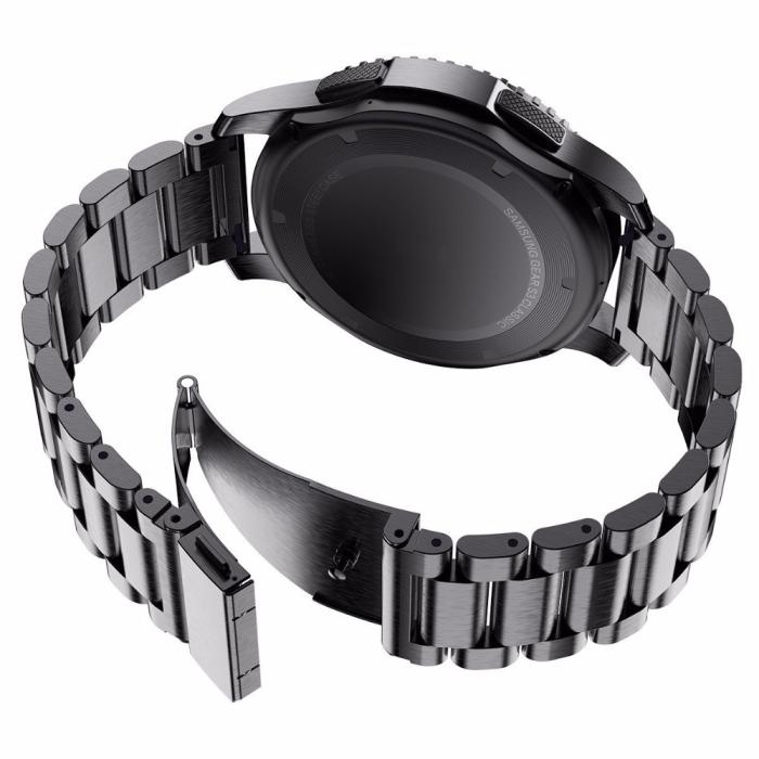 Bild 4, Lyxigt Metallarmband I Rostfritt Stål - Svart (20mm)