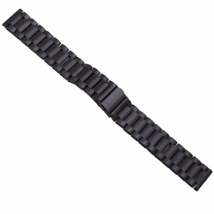 Bild 5, Lyxigt Metallarmband I Rostfritt Stål - Svart (20mm)