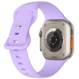 Silikon Armband Butterfly Apple Watch 42/44/45/49 mm (S/M) Lila