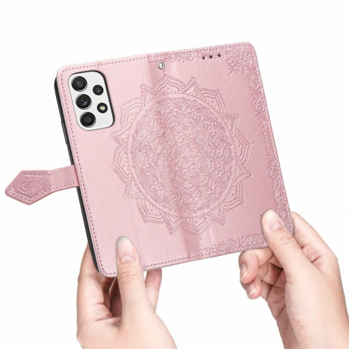 Bild 6, Samsung Galaxy A53 5G Fodral Mandala Läder Roséguld