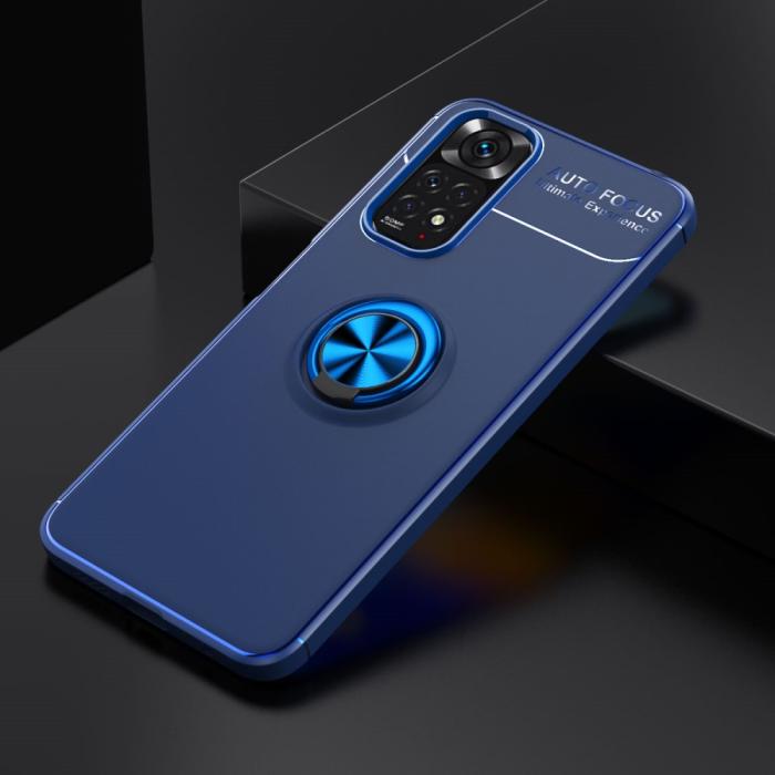 Bild 2, Xiaomi Redmi Note 11 4G Skal Ring Blå