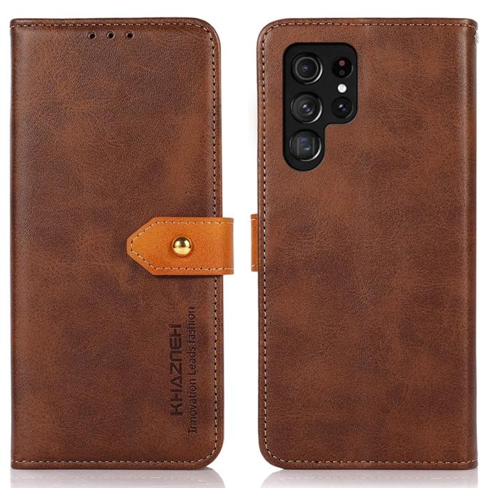 Bild 1, KHAZNEH Galaxy S24 Ultra Fodral Dual-Color Brun