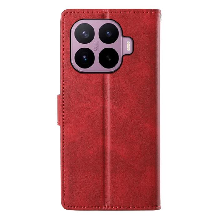 Bild 5, Xiaomi 17T Pro Fodral Läder Röd