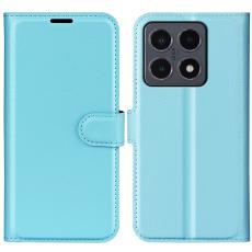 Xiaomi 15T Fodral Litchi L&auml;der Bl&aring;