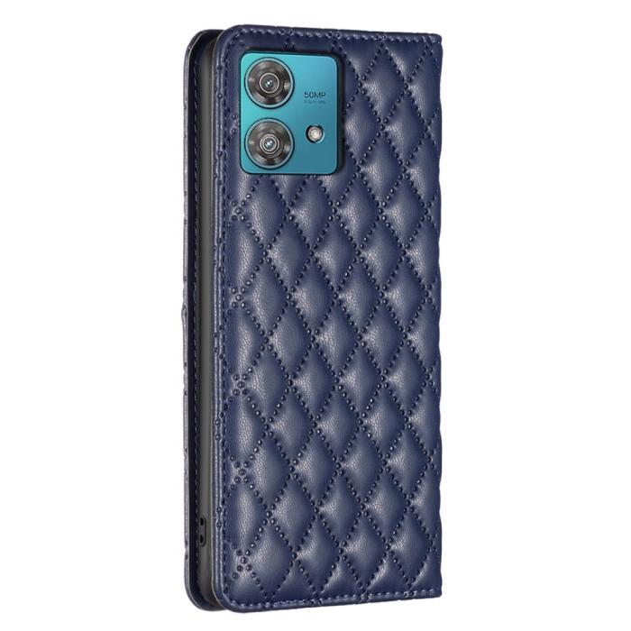 Bild 6, Motorola Edge 40 Neo 5G Fodral Diamond Flip Blå