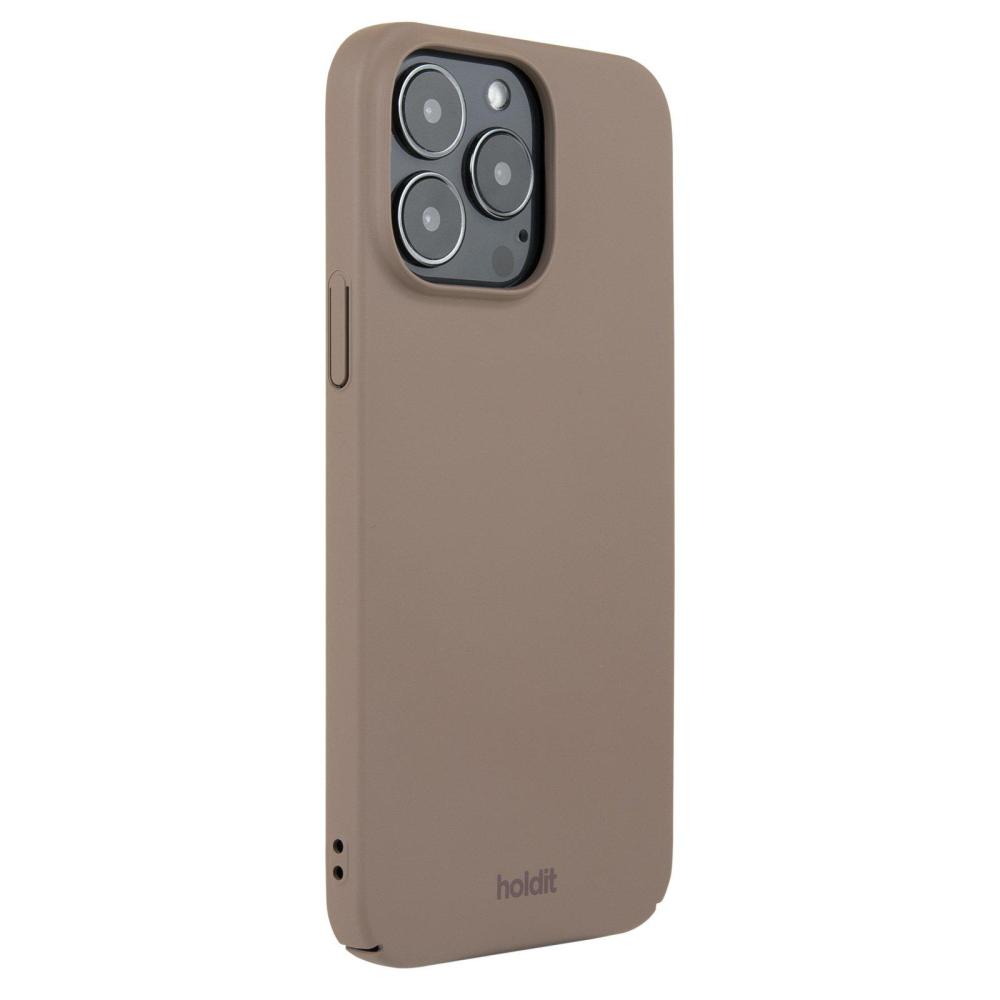 holdit iPhone 14 Pro Max Mobilskal Slim Mocha Brown