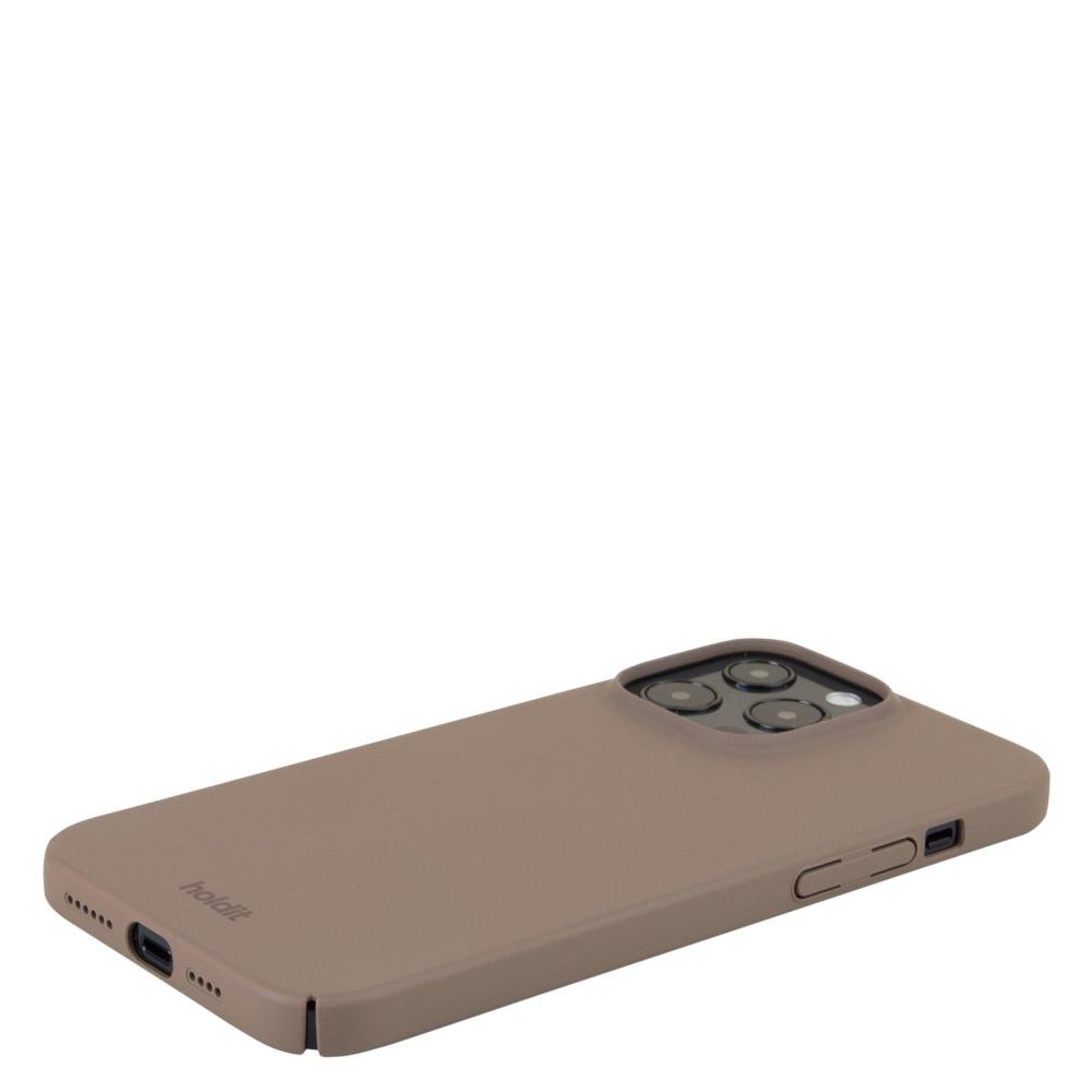 holdit iPhone 14 Pro Max Mobilskal Slim Mocha Brown