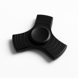 Fidget Spinner Trio Metall - Svart