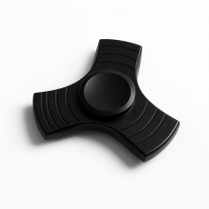 Fidget Spinner Trio Metall - Svart