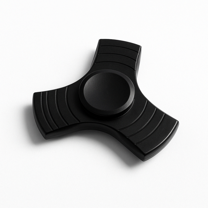 Bild 1, Fidget Spinner Trio Metall - Svart