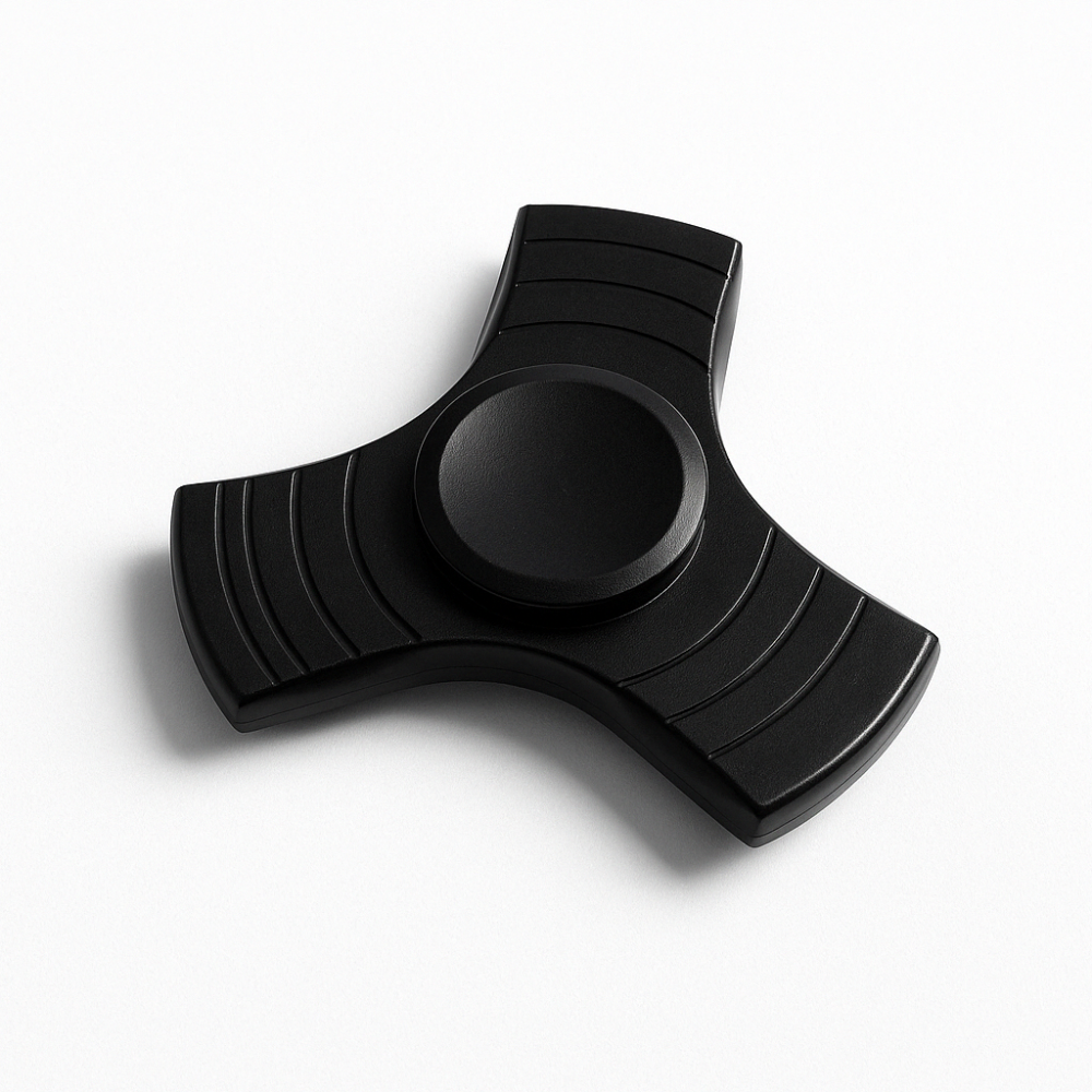 Fidget Spinner Trio Metall - Svart