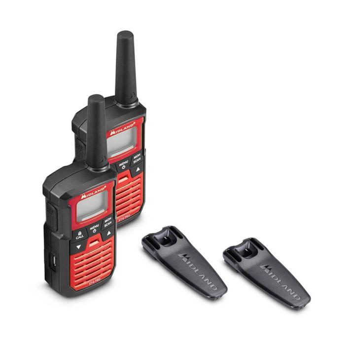 Bild 3, Midland Walkie Talkie XT10 Pro Svart/Röd