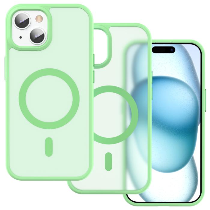 Bild 2, ColorPop iPhone 15 Plus/14 Plus Skal CH MagSafe Matt Ljus Grön