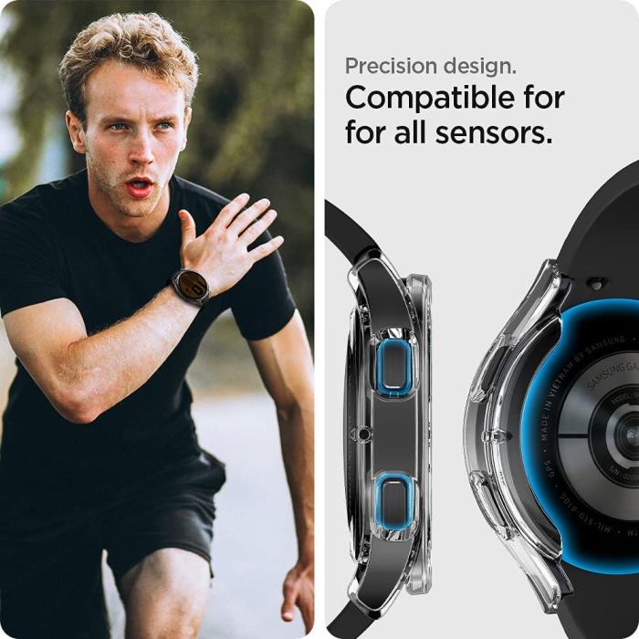Bild 4, Spigen Galaxy Watch 4/5 44 mm Skal Ultra Hybrid Transparent