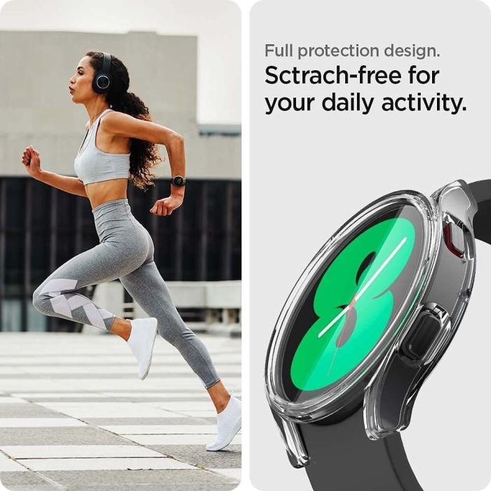 Bild 5, Spigen Galaxy Watch 4/5 44 mm Skal Ultra Hybrid Transparent