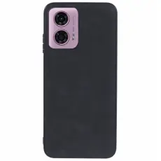 Motorola Moto G04 4G/G24 4G Retro Läder Skal Svart