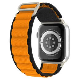 Apple Watch 42/44/45/49 mm Armband Alpine Pro Loop Svart/Orange