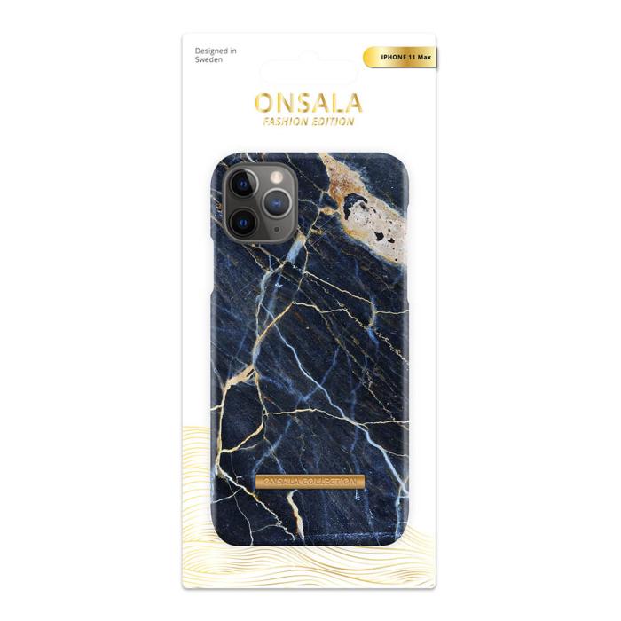 Bild 2, ONSALA iPhone 11 Pro Max Mobilskal Soft Black Galaxy Marble